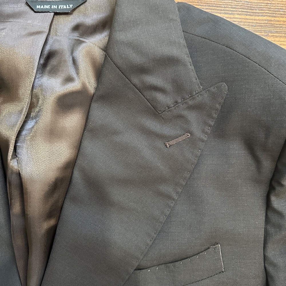 NWT Zanetti Brown 100% Wool made in Italy Napoli suit - Picture 3 of 14